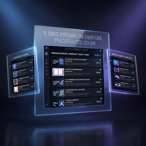 1,000 Premium Digital Product Ideas 2026 - Interactive Database