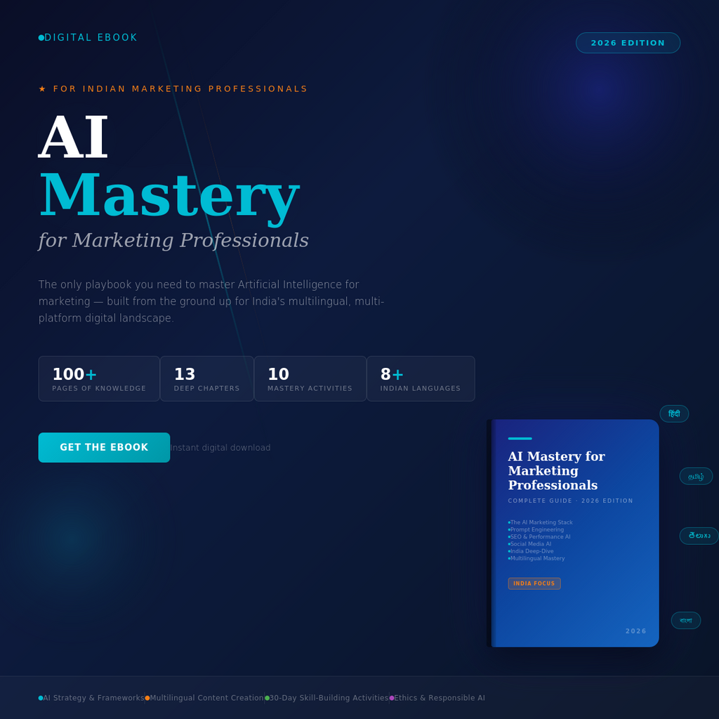 AI Mastery for Marketing Professionals — The Complete India Playbook (2026 Edition)