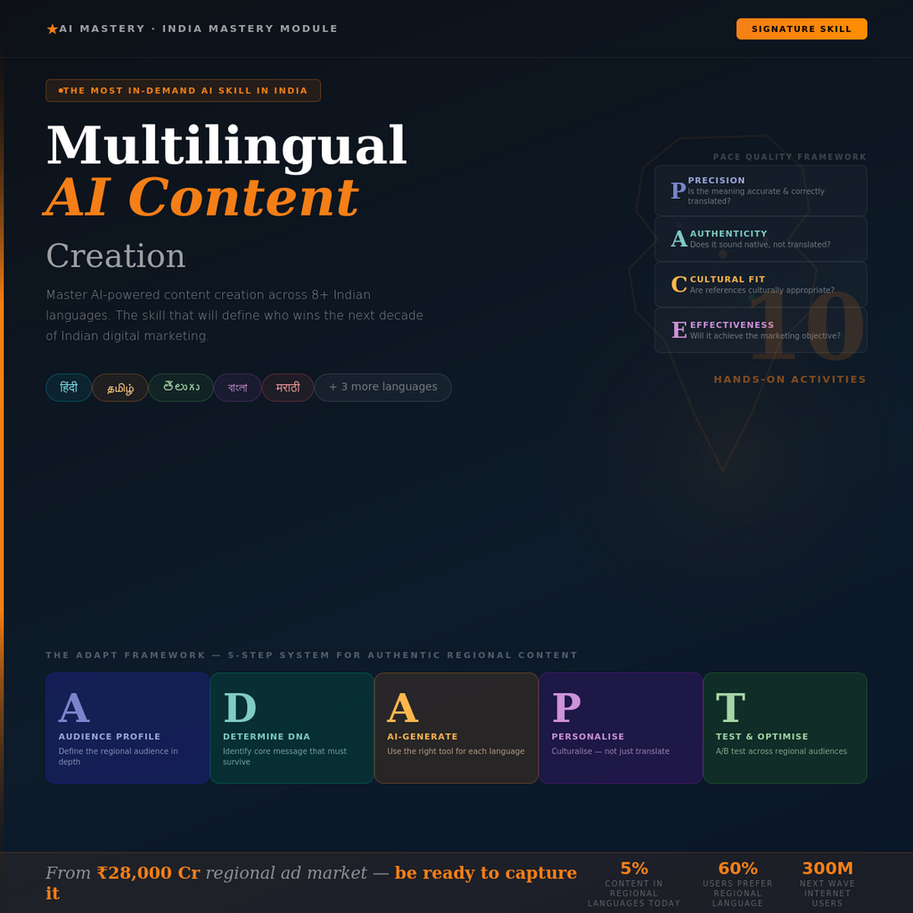 AI Mastery for Marketing Professionals — The Complete India Playbook (2026 Edition)