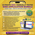 2000+ Open Source Web Application Projects — PHP, Laravel, Python & JavaScript Source Code Bundle (Instant Download)